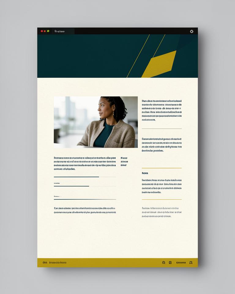 Exemplo visual de Newsletter
